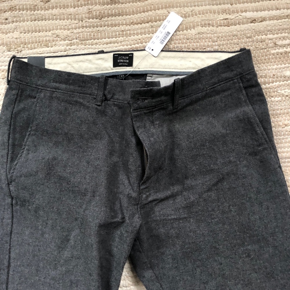 J CREW 484 SLIM-FIT PANT IN STRETCH BRUSHED TWILL